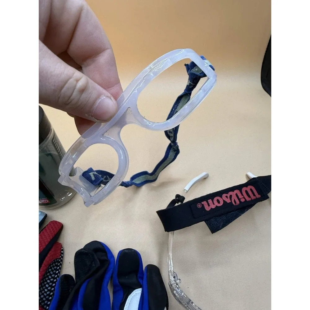 Wilson Head Penn Racquetball Gear Lot Eyewear Goggles Medium Gloves Balls Set